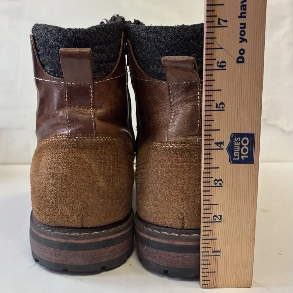 Crevo Boots Hammersmith Chestnut Side Zip Ankle Boots Brown Leather Mens 12